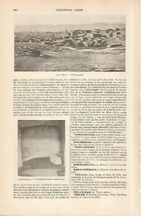 LAMINA ESPASA 5464: Vista de Eski-Shehr Turquia