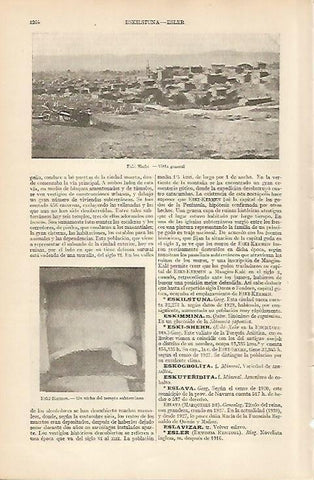 LAMINA ESPASA 5464: Vista de Eski-Shehr Turquia