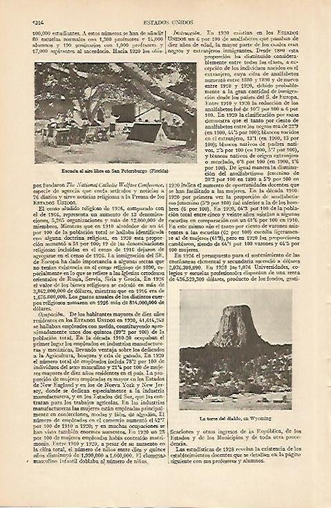 LAMINA ESPASA 5469: Escuela en San Petersburgo Florida EEUU