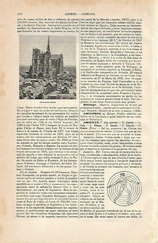 LAMINA ESPASA 5522: Catedral de Amiens Francia