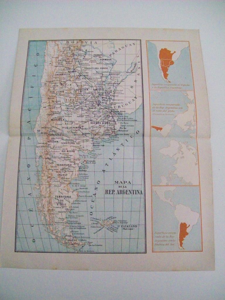 LAMINA ESPASA 5562: Mapa de Argentina