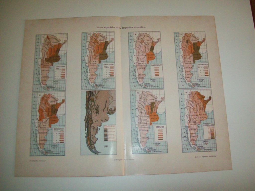 LAMINA ESPASA 5563: Mapas especiales de Argentina