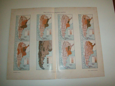 LAMINA ESPASA 5563: Mapas especiales de Argentina