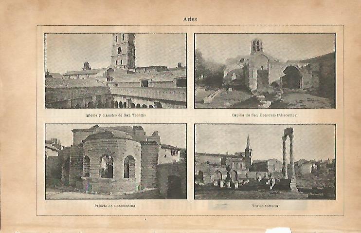 LAMINA ESPASA 5584: Vistas de Arles Francia