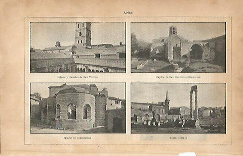 LAMINA ESPASA 5584: Vistas de Arles Francia