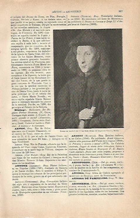 LAMINA ESPASA 5607: Retrato de Arnolfini por J. van Eyck