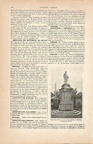 LAMINA ESPASA 5608: Monumento a E. Arnus en Badalona Barcelona
