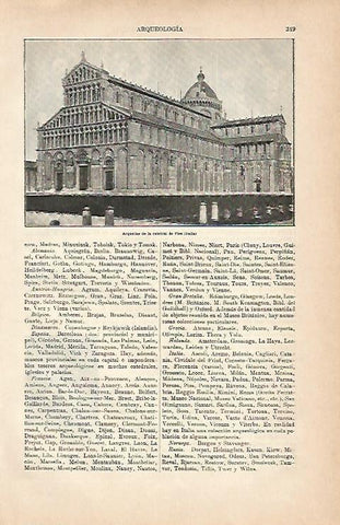 LAMINA ESPASA 5611: Catedral de Pisa Italia