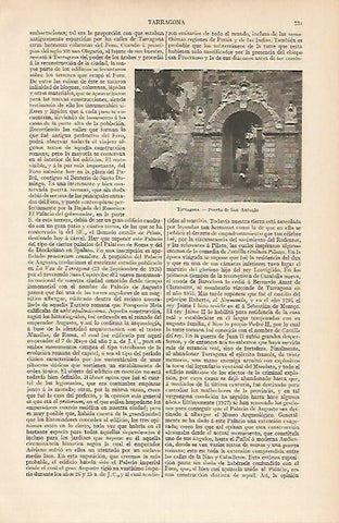 LAMINA ESPASA 5746: Puerta de San Antonio de Tarragona