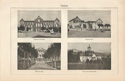 LAMINA ESPASA 5749: Estampas de Terrassa Barcelona