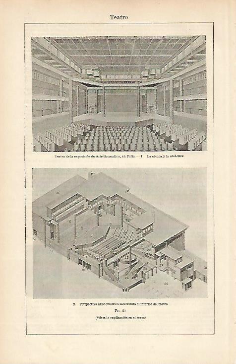 LAMINA ESPASA 5821: Teatro de la Exposicion de Arte decorativo de Paris
