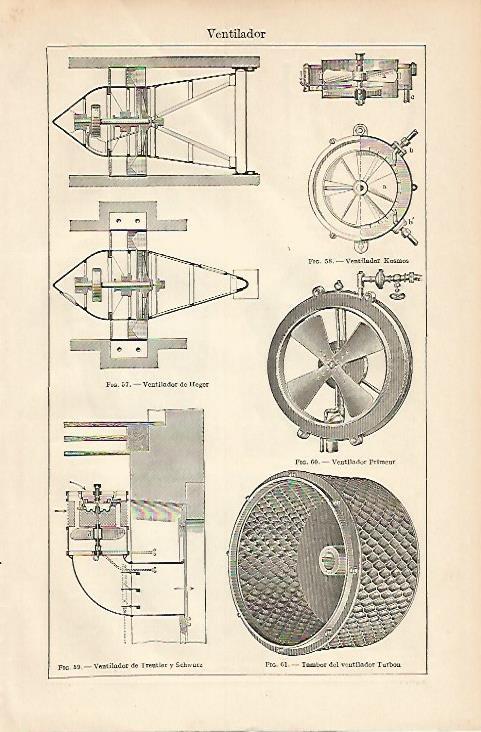 LAMINA ESPASA 5882: Modelos de ventilador