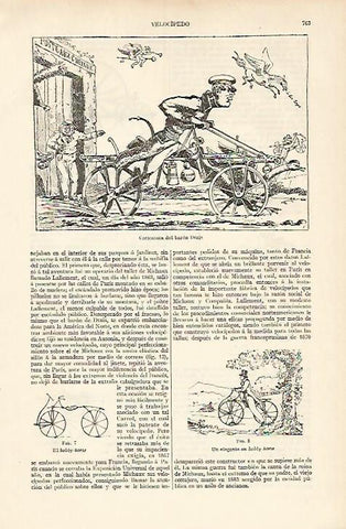 LAMINA ESPASA 5976: Caricatura del baron Drais