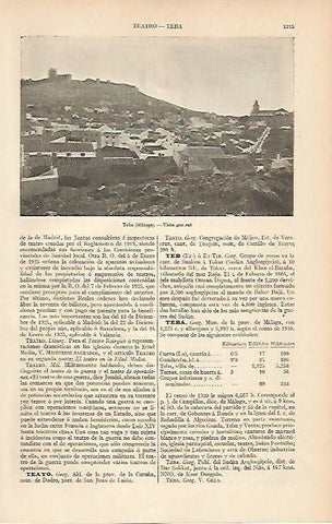 LAMINA ESPASA 5853: Vista general de Teba Malaga