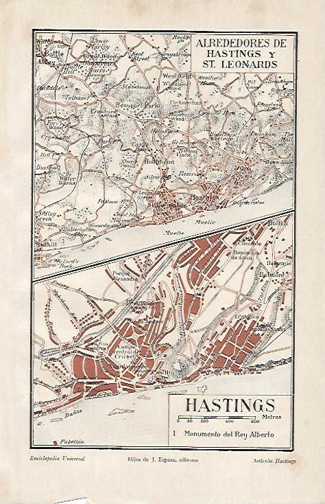 LAMINA ESPASA 530: Plano de Hastings