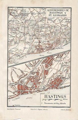 LAMINA ESPASA 530: Plano de Hastings