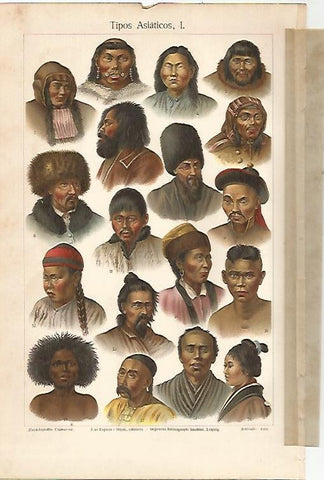 LAMINA ESPASA 5656: Tipos asiaticos