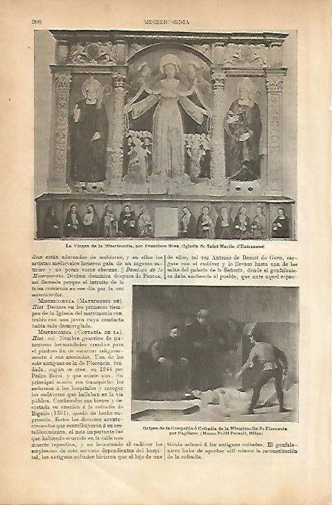 LAMINA ESPASA 5250: La Virgen de la Misericordia por Brea