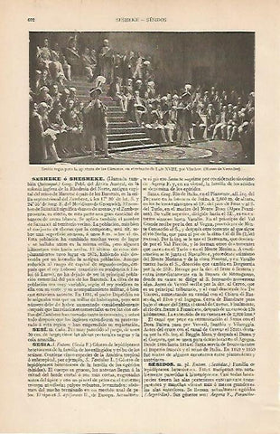 LAMINA ESPASA 586: Vinchon sesion regia de apertura de las Camaras 