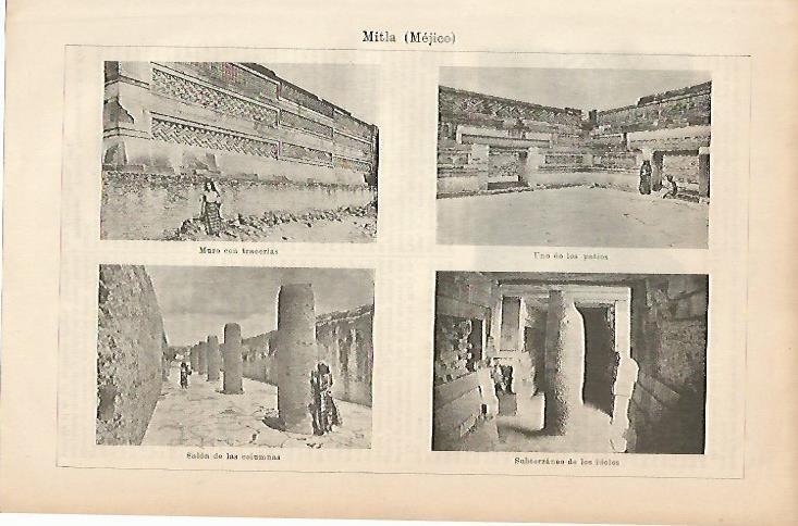 LAMINA ESPASA 5281: Ruinas de Mitla Mexico