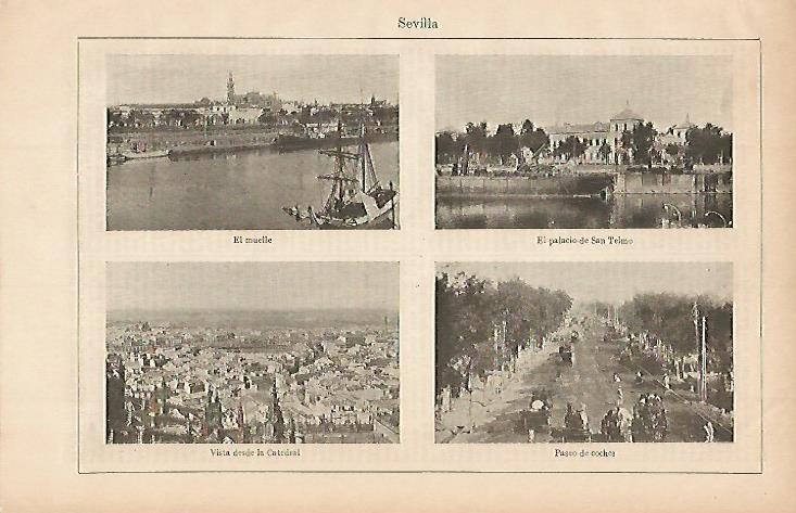 LAMINA ESPASA 570: Vistas generales de Sevilla