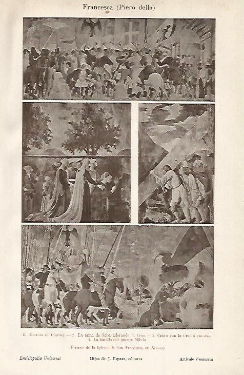 LAMINA ESPASA 3468: Frescos de Piero della Francesca en Arezzo Italia