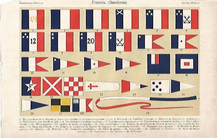LAMINA ESPASA 3483: Banderas de Francia