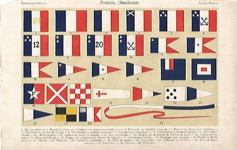 LAMINA ESPASA 3483: Banderas de Francia