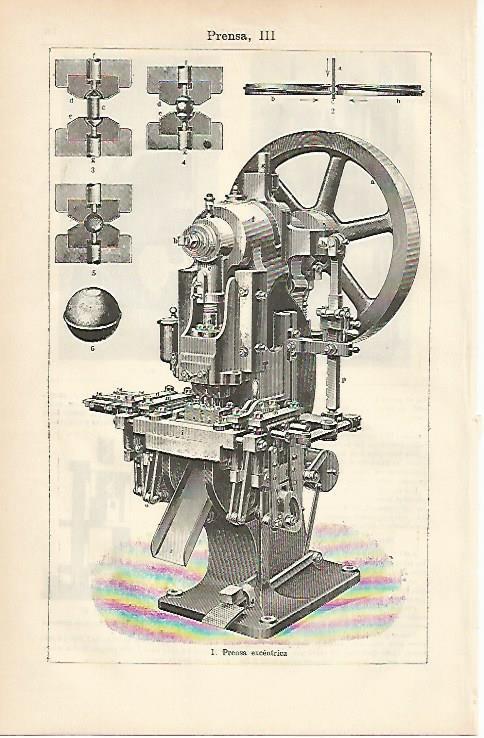 LAMINA ESPASA 3579: Prensa excentrica