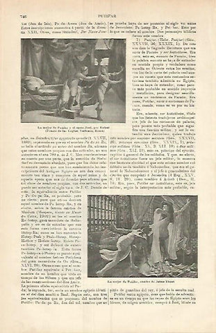 LAMINA ESPASA 3796: La mujer de Putifar por Rafael y por Tissot