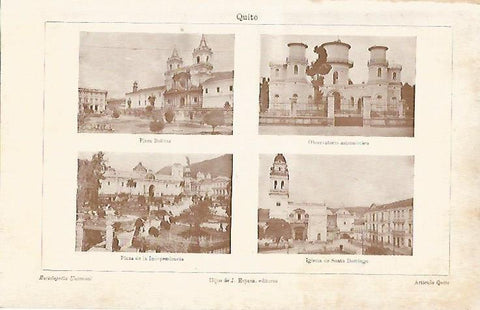 LAMINA ESPASA 3848: Edificios de Quito Ecuador