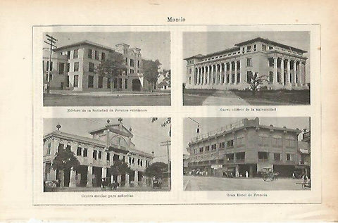 LAMINA ESPASA 3970: Edificios de Manila Filipinas