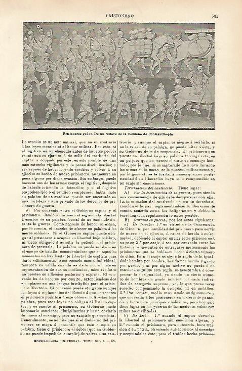 LAMINA ESPASA 3633: Prisioneros godos de una columna de Constantinopla