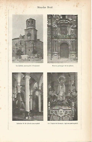 LAMINA ESPASA 3948: Iglesia parroquial de Mancha Real Jaen