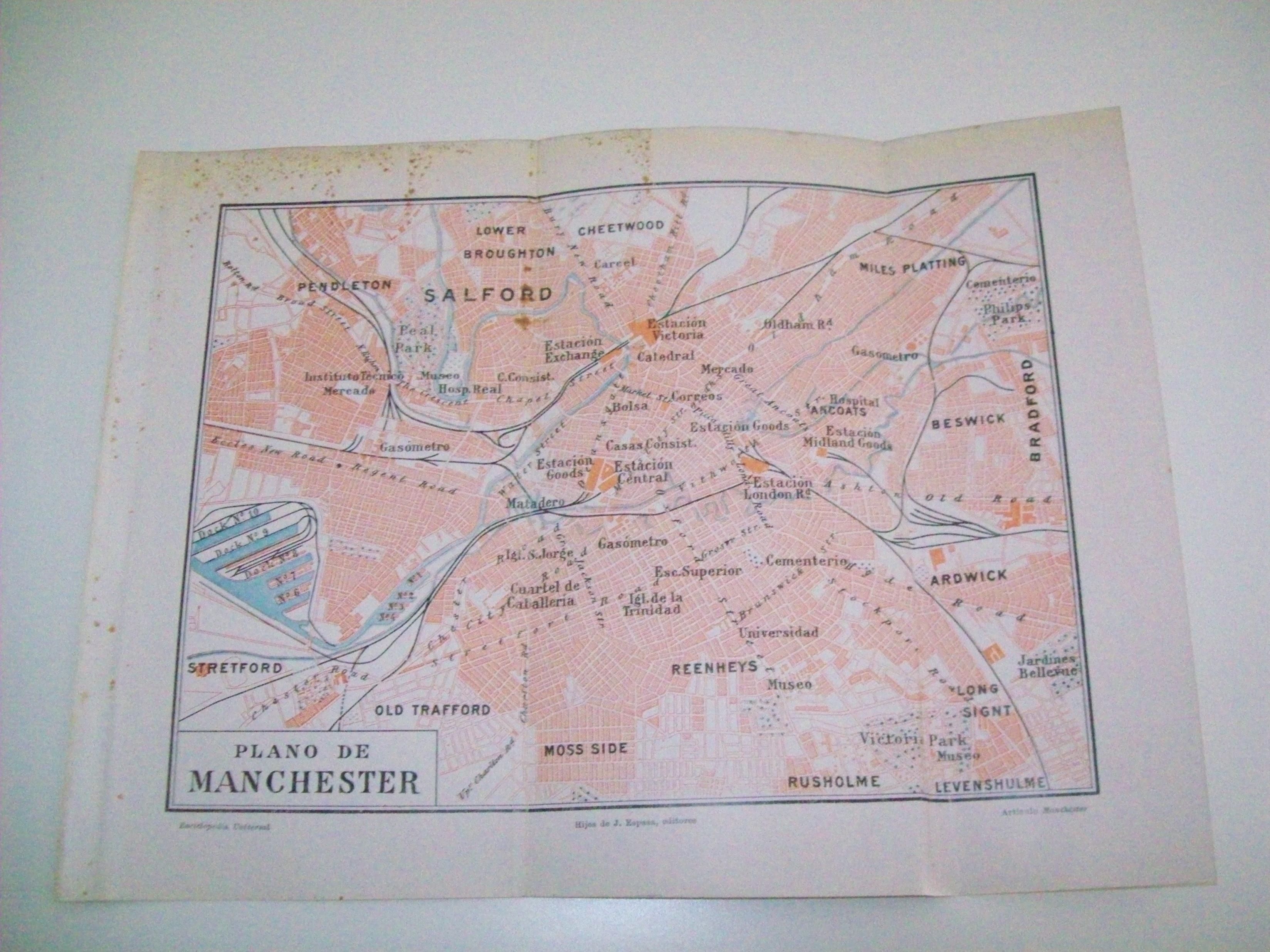 LAMINA ESPASA 3949: Plano de Manchester