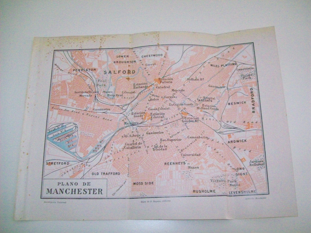 LAMINA ESPASA 3949: Plano de Manchester