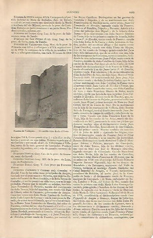LAMINA ESPASA 3554: Castillo de Fuentes de Valdepero Palencia