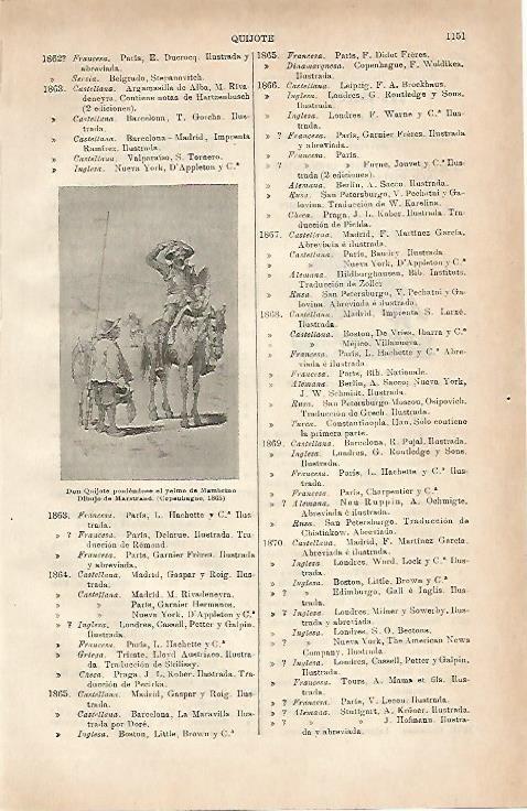 LAMINA ESPASA 3831: Dibujo de Marstrand de 1865 sobre Don Quijote