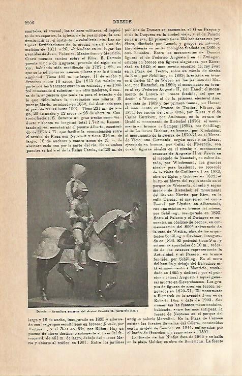 LAMINA ESPASA 3149: Armadura ecuestre de Cristian II en Dresde