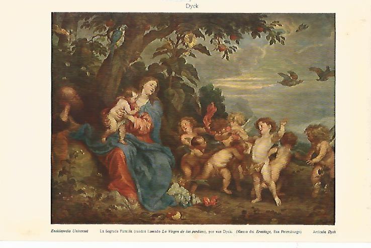 LAMINA ESPASA 3203: La Sagrada Familia por Van Dyck
