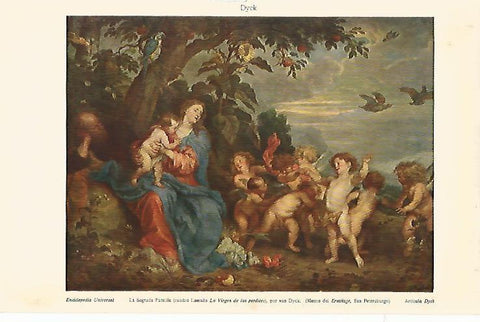 LAMINA ESPASA 3203: La Sagrada Familia por Van Dyck