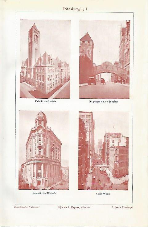 LAMINA ESPASA 3260: Imagenes de Pittsburg Estados Unidos