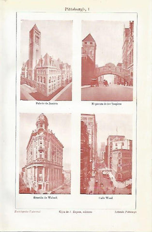LAMINA ESPASA 3260: Imagenes de Pittsburg Estados Unidos