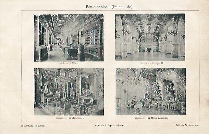 LAMINA ESPASA 3403: Palacio de Fontainebleu