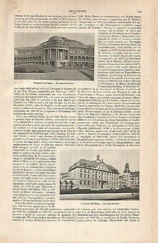 LAMINA ESPASA 3469: Edificios de Francfort del Main o Frankfurt Alemania