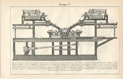 LAMINA ESPASA 3580: Maquina doble para impresion ilustrada