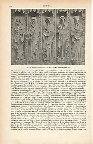 LAMINA ESPASA 3650: Coro de profetas de la Catedral de Estrasburgo