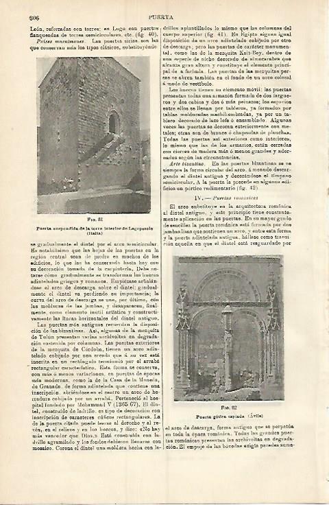LAMINA ESPASA 3741: Puerta de la torre de Lagopesole Italia