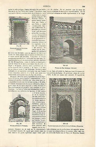 LAMINA ESPASA 3742: Puerta de San Esteban en Burgos