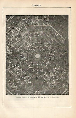 LAMINA ESPASA 3376: Cupula del Baptisterio de Florencia
